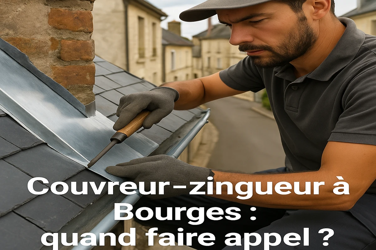 Couvreur zingueur à Bourges en intervention sur toiture zinc